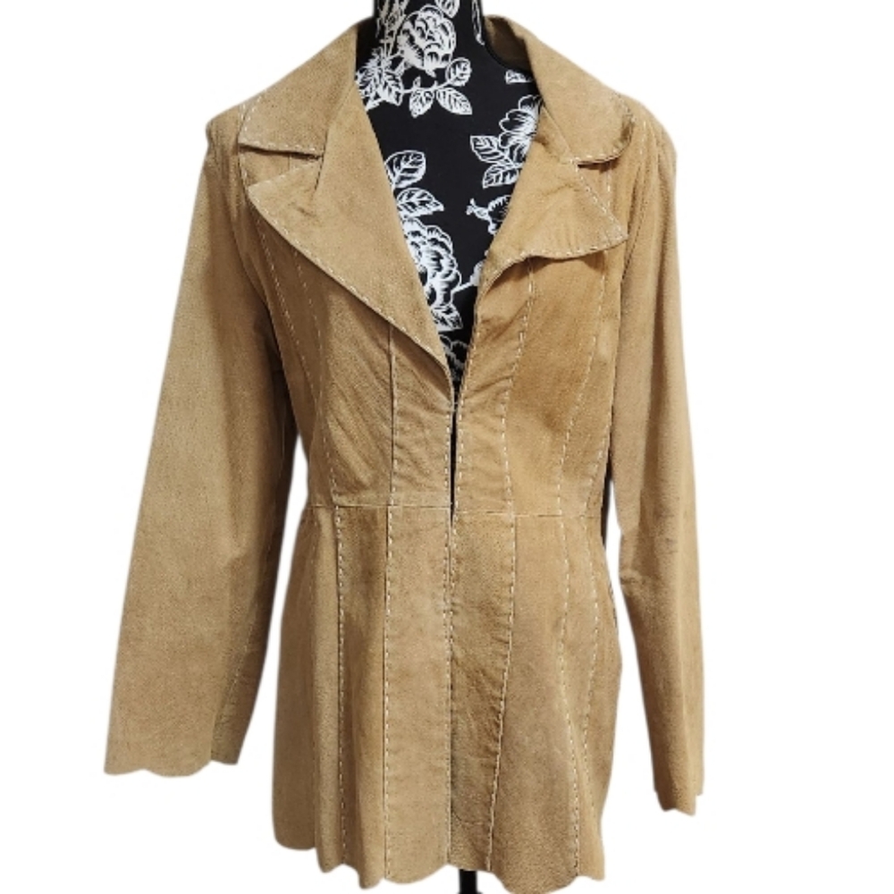 Me Jane Genuine Leather Blazer Jacket